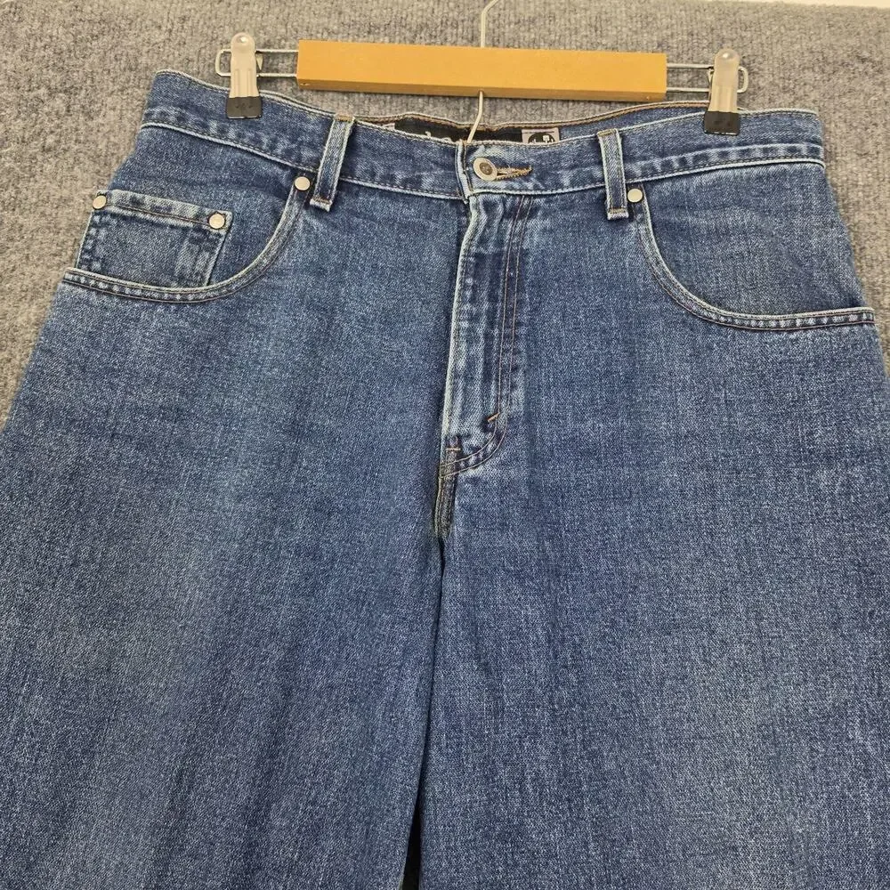 Vintage Levis Jeans Mens 34x30 SilverTab Baggy Relaxed Blue Y2K Made USA 90s